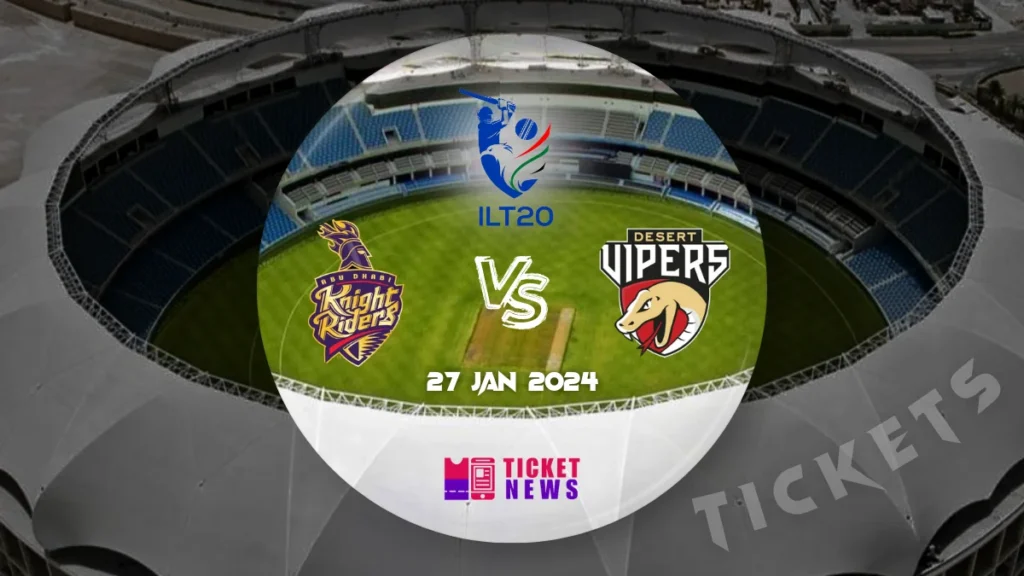 Abu Dhabi Knight Riders Vs Desert Vipers Tickets