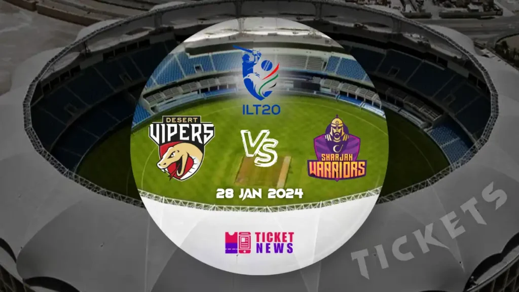 Desert Vipers Vs Sharjah Warriors Tickets