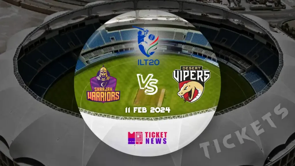 Sharjah Warriors VS Desert Vipers Tickets