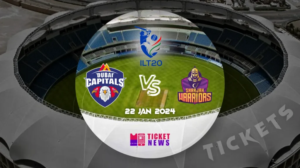 Dubai Capitals Vs Sharjah Warriors Tickets