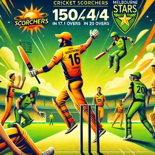 Perth Scorchers Clinch 6 Wicket Victory Over Melbourne Stars