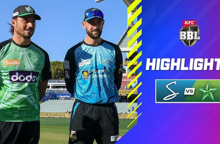 BBL 2024-25 Match 6th Adelaide Strikers vs Melbourne Stars Match Highlights