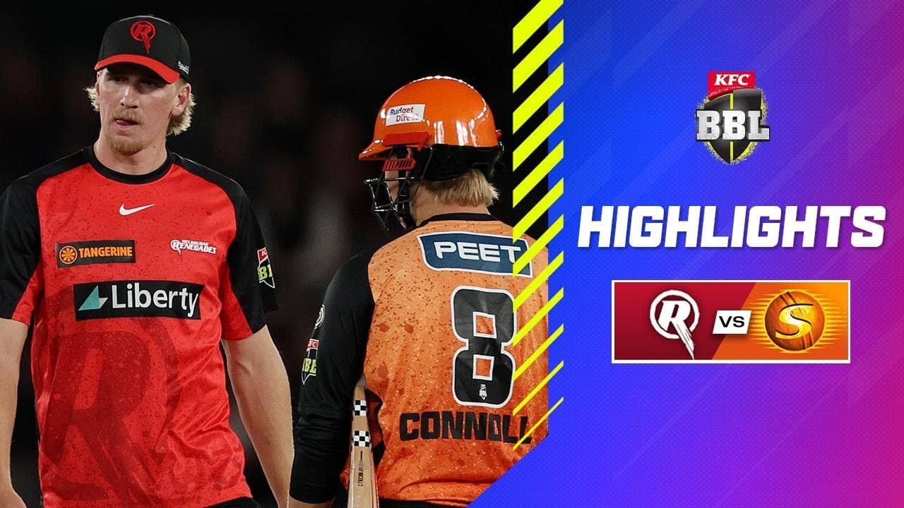 Melbourne Renegades vs Perth Scorchers, 10th Match Highlights