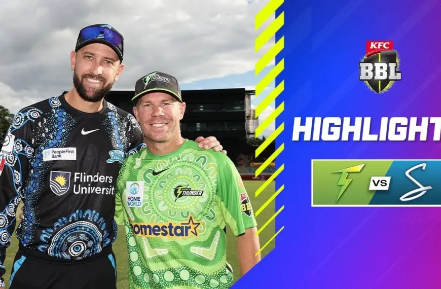 Thunder vs striker Match Highlights BBL