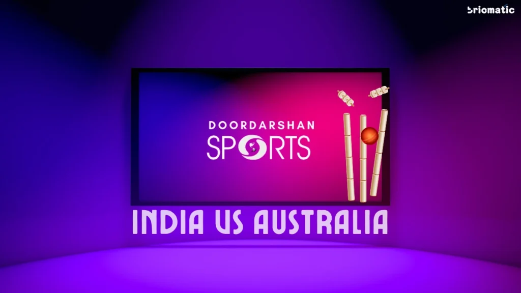 Where to Watch Indian National Cricket Team vs Australia mens Cricket Team Live - DD Sports