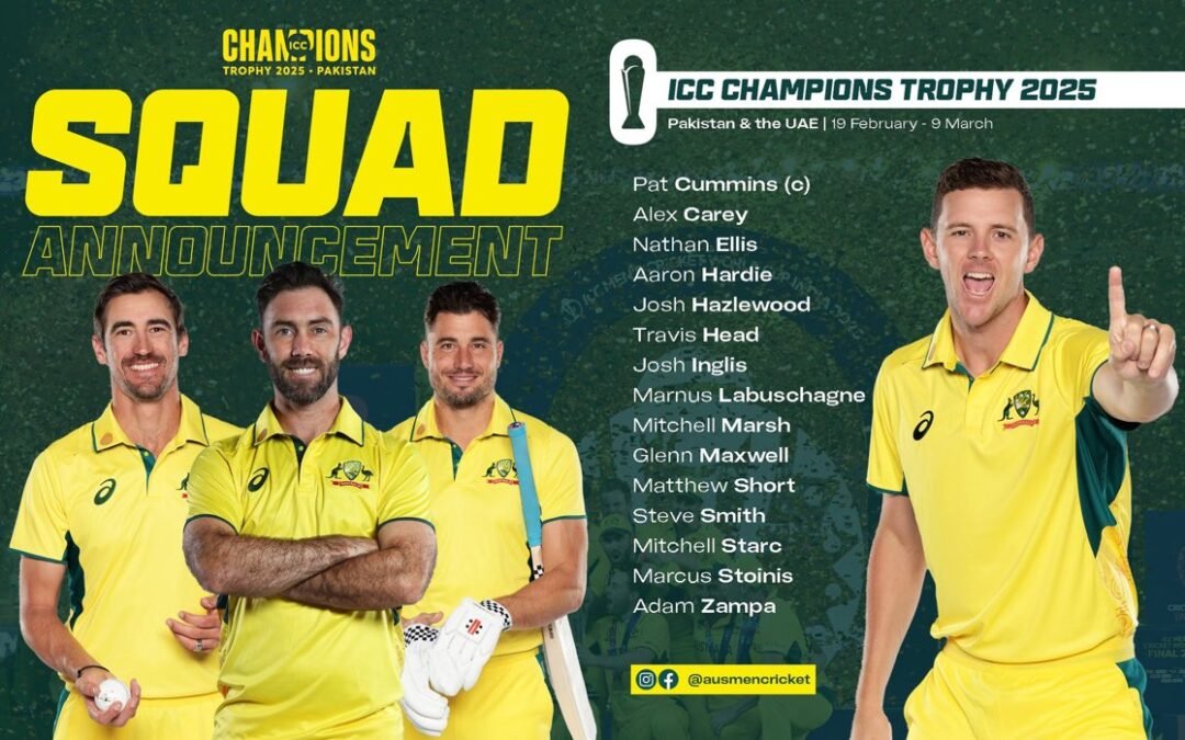 Australia Squad for CHampion League 2025