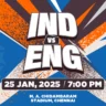 India vs England 2nd T20I Chennai Tickets District App