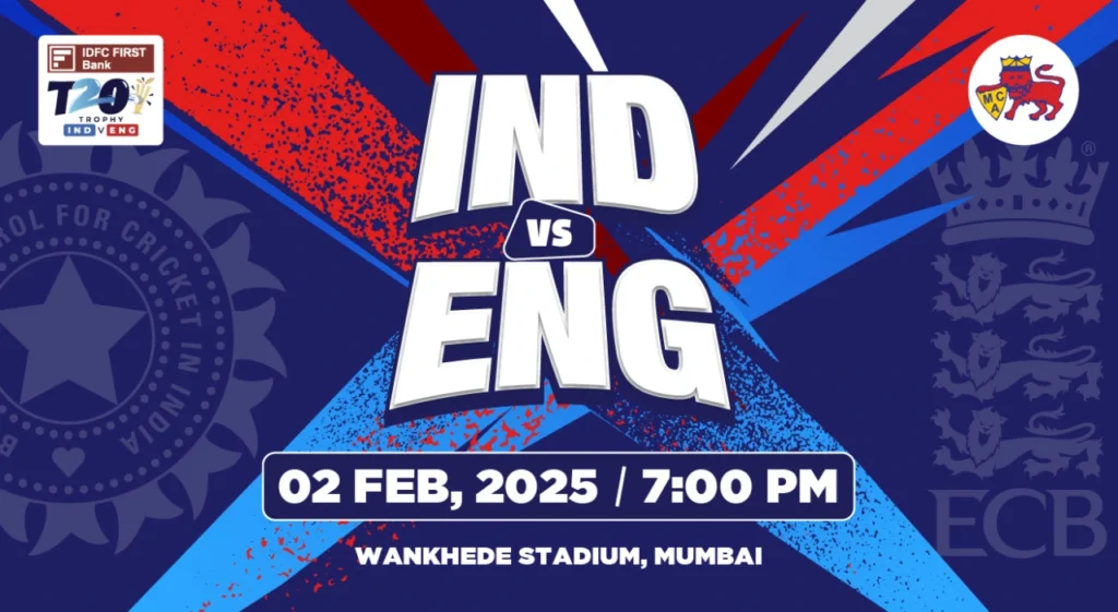 India vs England 5th T20I Mumbai Tickets