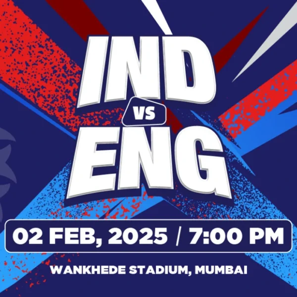 India vs England 5th T20I Mumbai Tickets