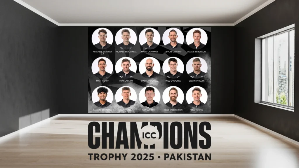 New Zealand Squad for Champions League 2025