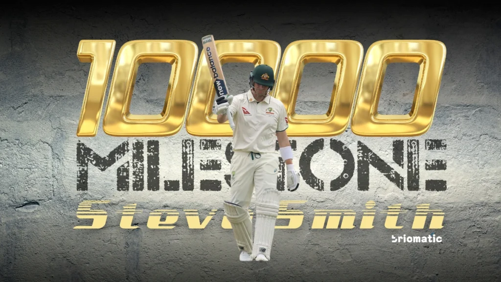 Steve Smith - 10000 Runs Milestone Alert