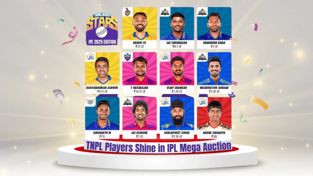 TNPL Players Shine in IPL 2025