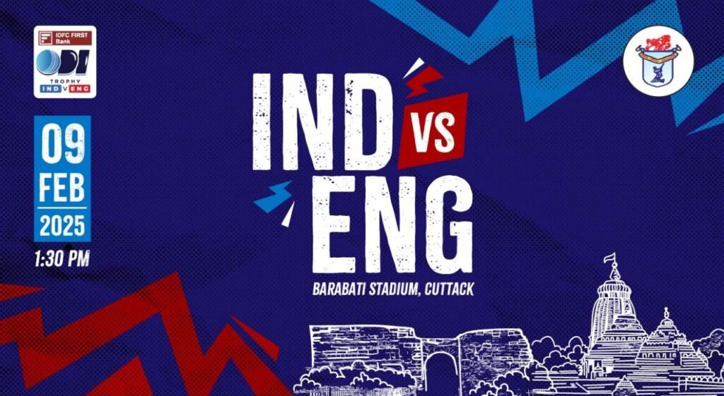 IND vs ENG ODI 2025: India vs England Cuttack Tickets
